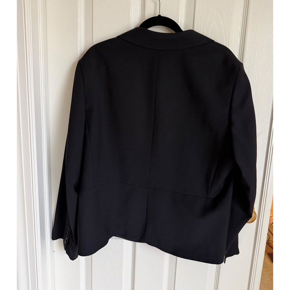 Talbots Black Wool Blend Three Button Blazer Jack… - image 2